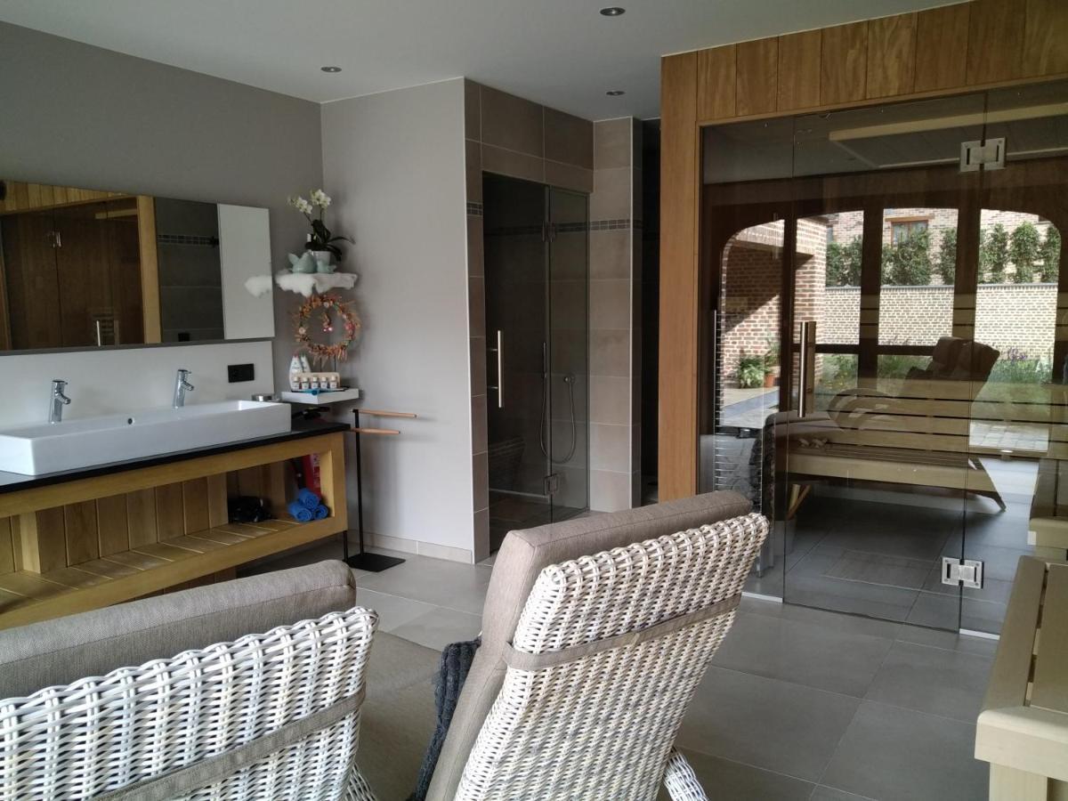 Vakantiewoning Mierzicht Met Prive Wellness Haspengouw Boekhout Εξωτερικό φωτογραφία